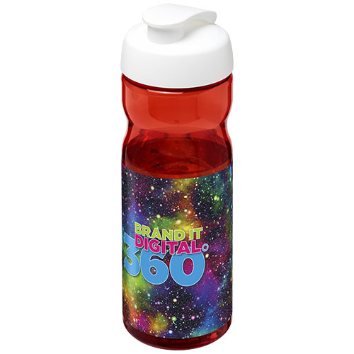 Bidon H2O Active® Base Tritan™ o pojemności 650 ml z klapką Czerwony-Biały 21043607 (1)