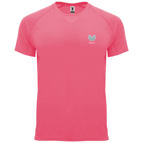 Bahrain sportowa koszulka dziecięca z krótkim rękawem Fluorescencyjny róż K04074QM (1)