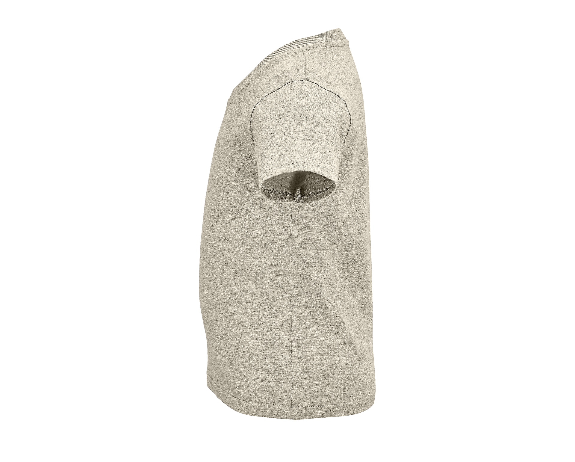 T-shirt Dziecięcy Krótki Rękaw Bawełna Organiczna Heather Beige L03580-544951 (2)