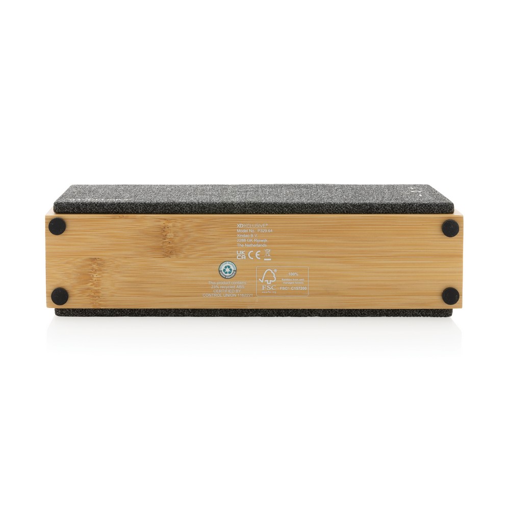 Bambusowy głośnik bezprzewodowy 10W Wynn Brązowy P329.649 (4)