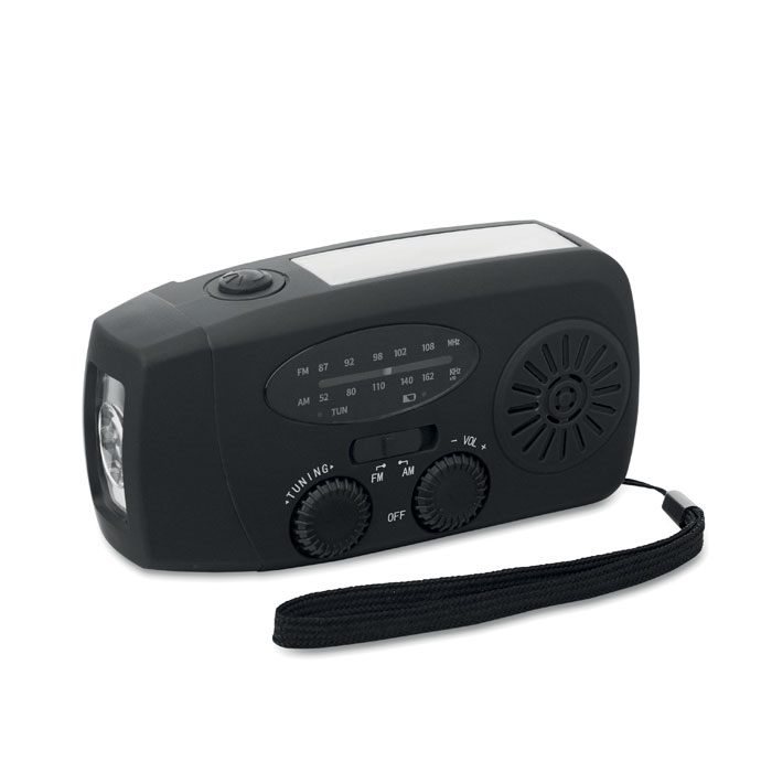 Gadżet reklamowy - Przenośne radio z latarką LED