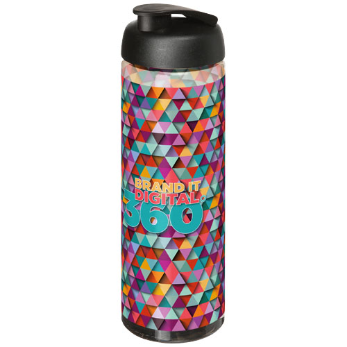 Bidon H2O Vibe o pojemności 850 ml z otwieranym wieczkiem Węgiel drzewny-Czarny 21009411 (2)