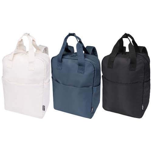 Trip Aware™, plecak na laptopa 14 cali wykonany z materiałów z recyklingu, 9 l Szaroniebieski 12076255 (9)