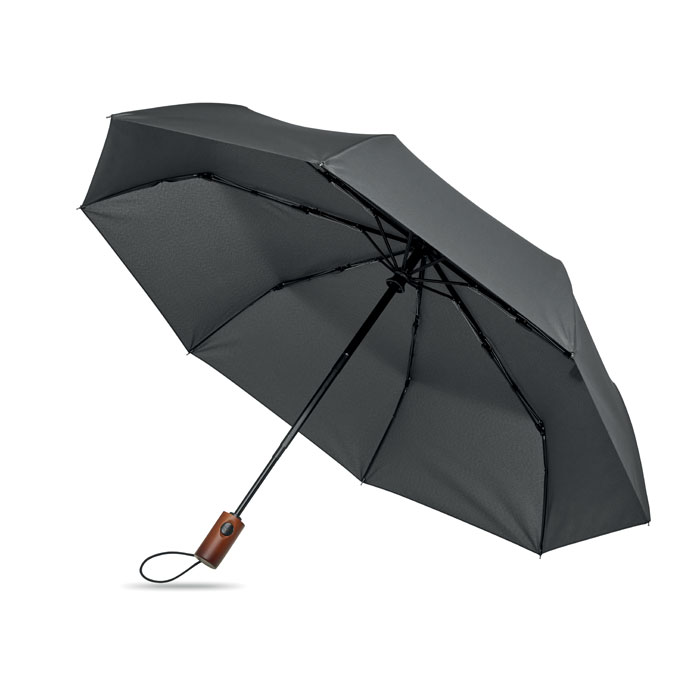 21" parasol automatyczny z drewnia Kamienny Szary MO3219-15 