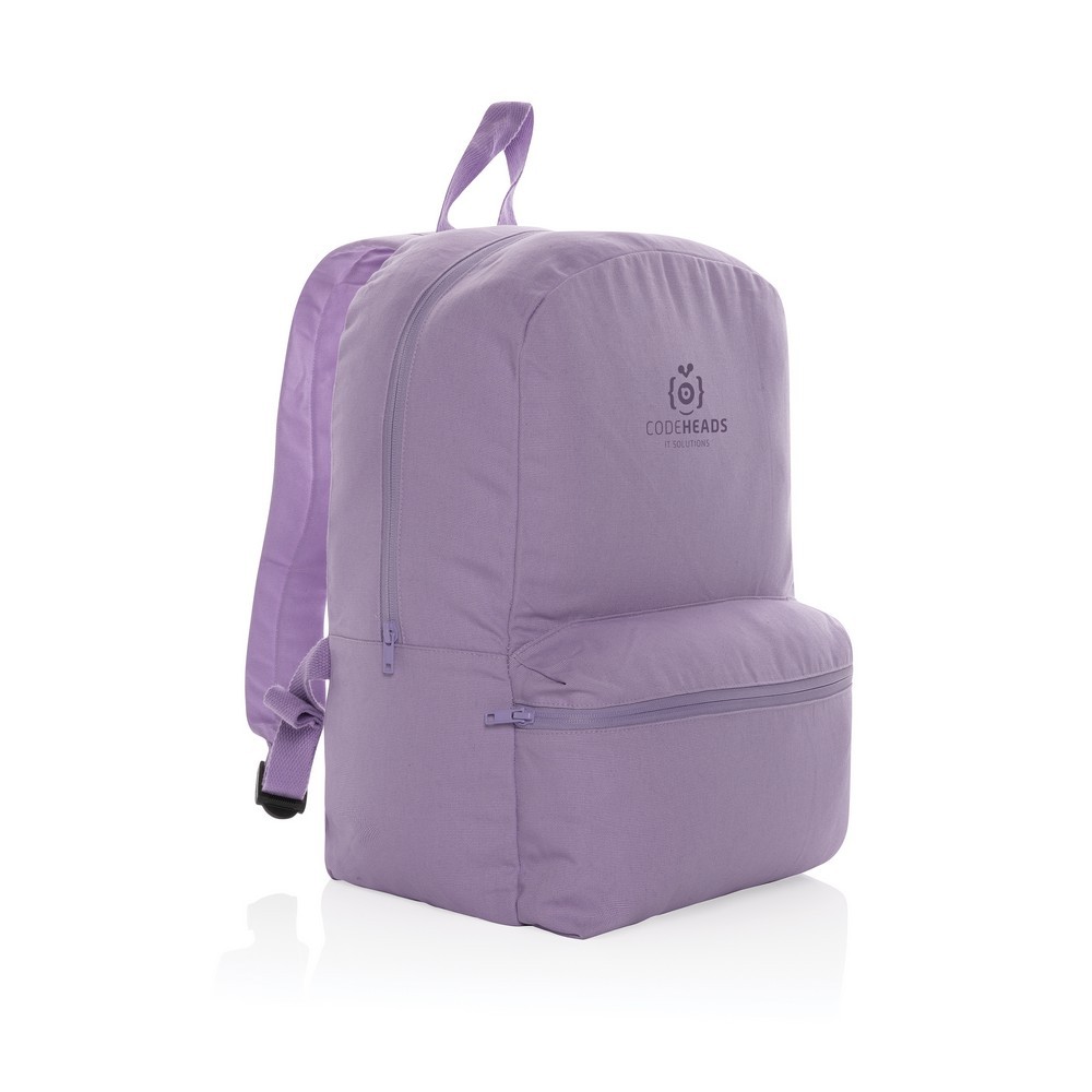 Plecak AWARE™, bawełna z recyklingu Fioletowy P762.996 (4)
