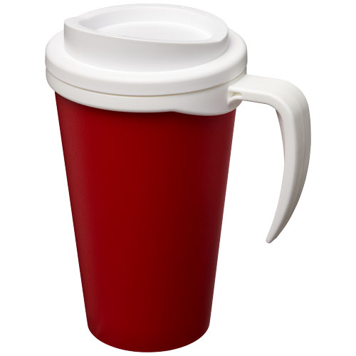 Kubek termiczny z serii Americano® Grande o pojemności 350 ml Czerwony-Biały 21000408 