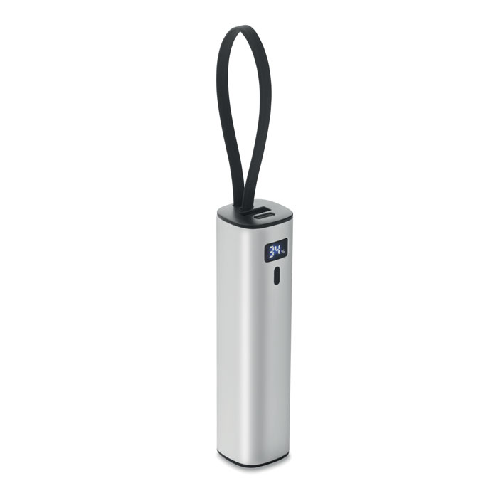 Powerbank 5000 mAh PD 20W Srebrny Mat MO3144-16 