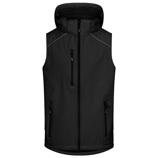 Kamizelka Męska Softshell Wodoodporna Black E7840-495382 