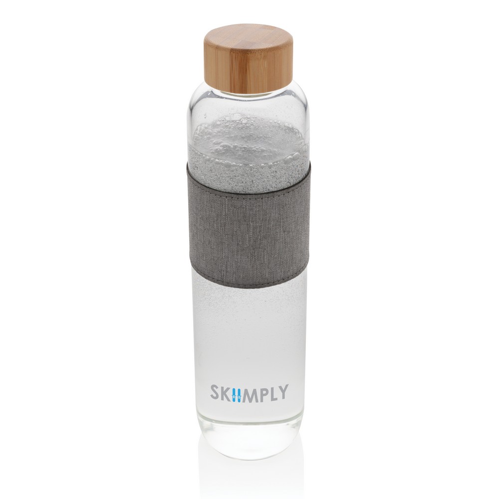 Szklana butelka 750 ml w pokrowcu Neutralny P436.770 (8)