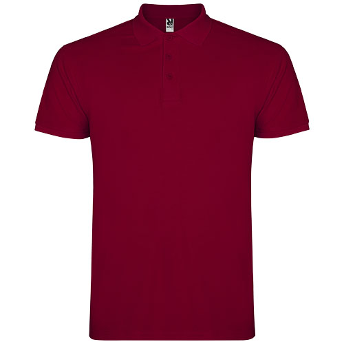 Star koszulka męska polo z krótkim rękawem Granat R66382P0 