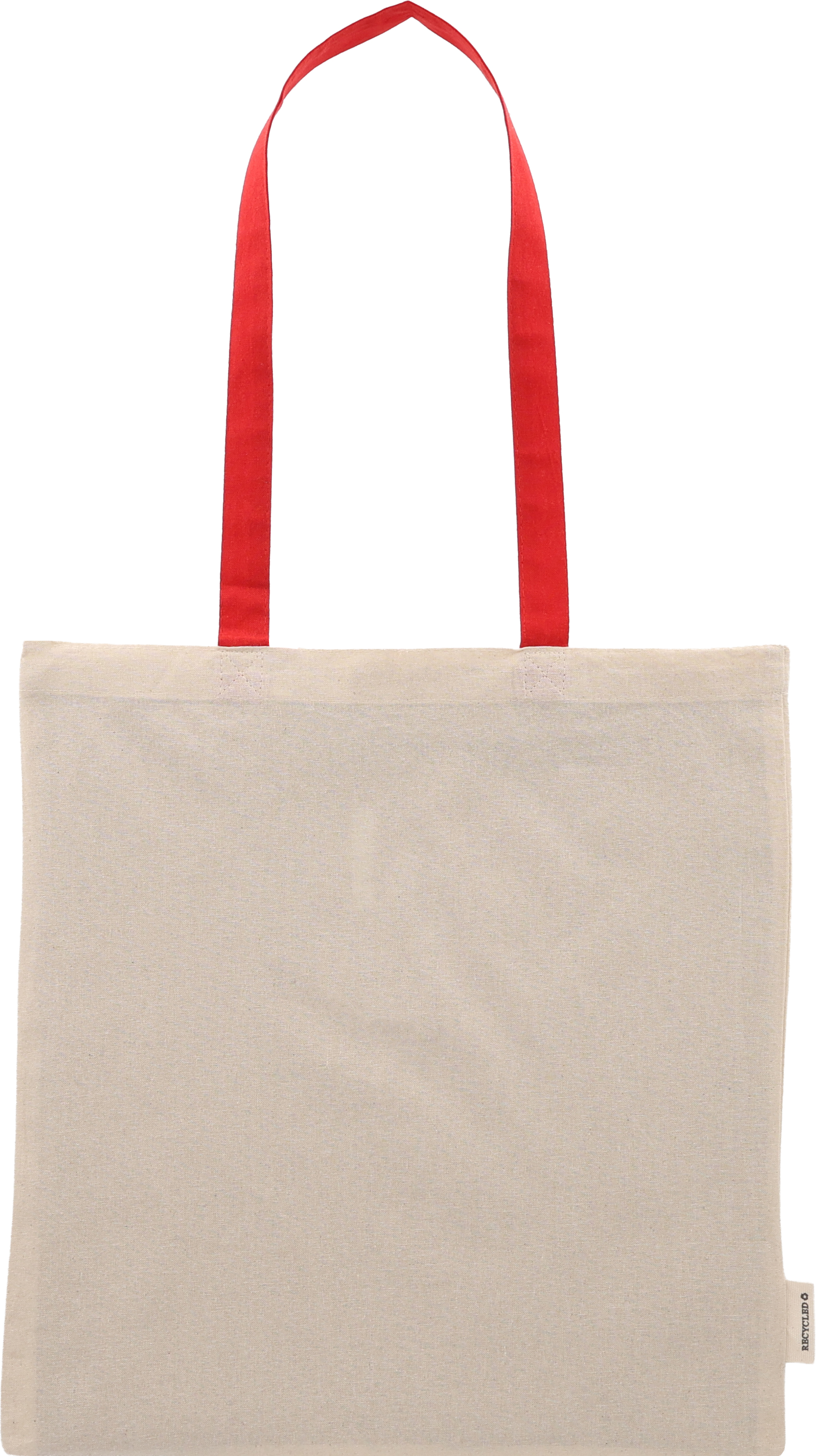 Torba bawełniana z długimi uszami, z recyklingu 140g/m2 CAMBRIDGE Czerwony 545405 (1)