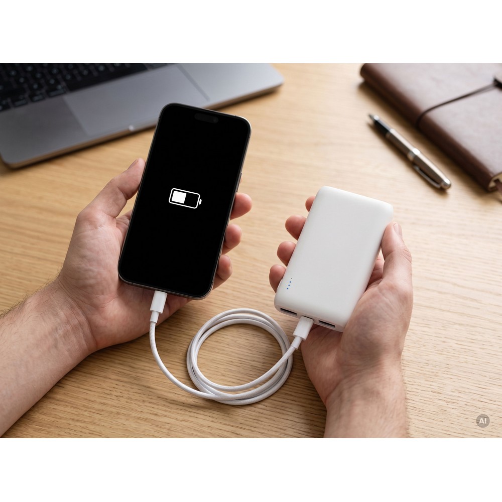 Power bank 5000 mAh | Madreno Biały VA945-02 (1)