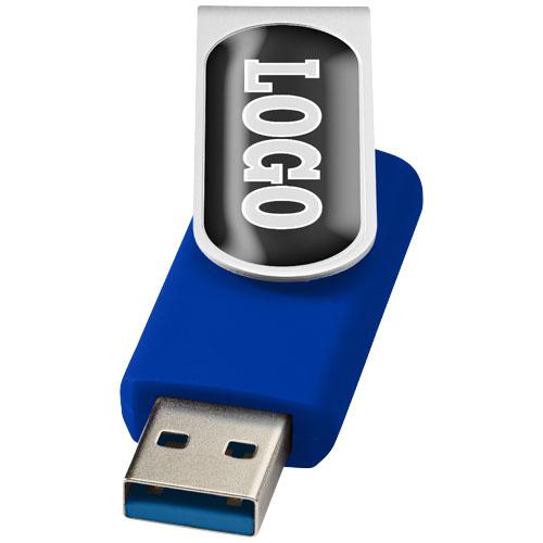 Rotate pendrive wyposażony w interfejs USB 3.0 z wypukłym nadrukiem Królewski niebieski 1Z50953L 