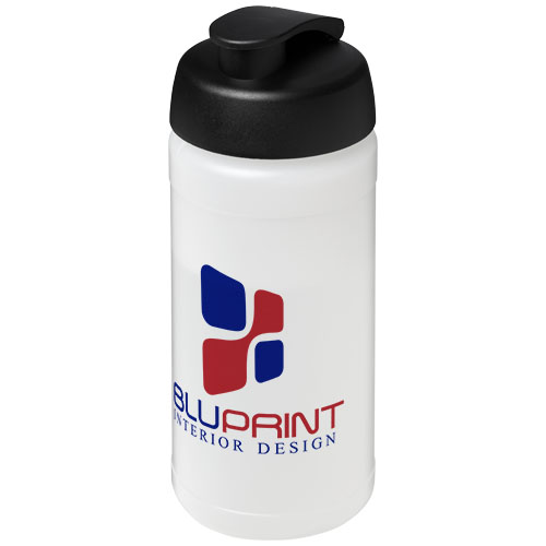 Bidon Baseline® Plus o pojemności 500 ml z wieczkiem zaciskowym Przezroczysty-Czarny 21006815 (1)