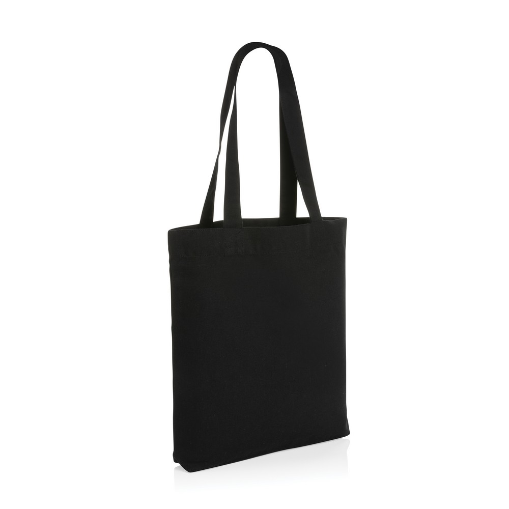 Torba na zakupy AWARE™, bawełna z recyklingu Czarny P762.931 