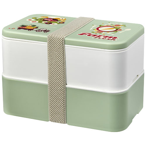 MIYO Renew dwuczęściowy lunchbox Kość słoniowa-Szklany zielony-Kamienny szary 21018202 (1)