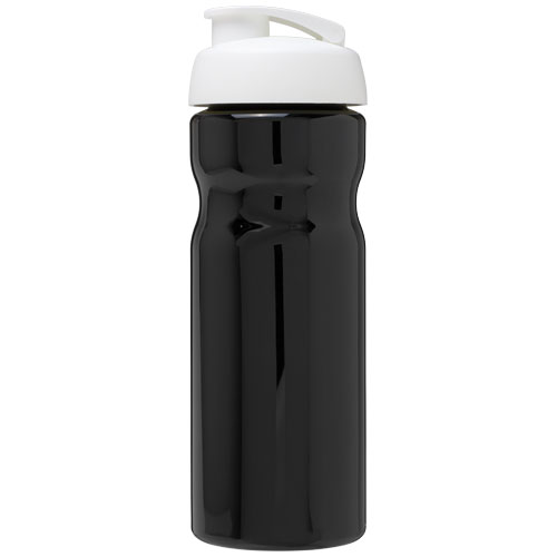 Bidon H2O Base® o pojemności 650 ml z wieczkiem zaciskowym Czarny-Biały 21004512 (2)