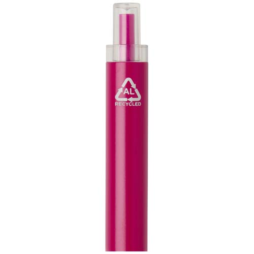 Długopis Spectrum wykonany z recyklingowanego aluminium (niebieski tusz) Różowy 10740441 (3)