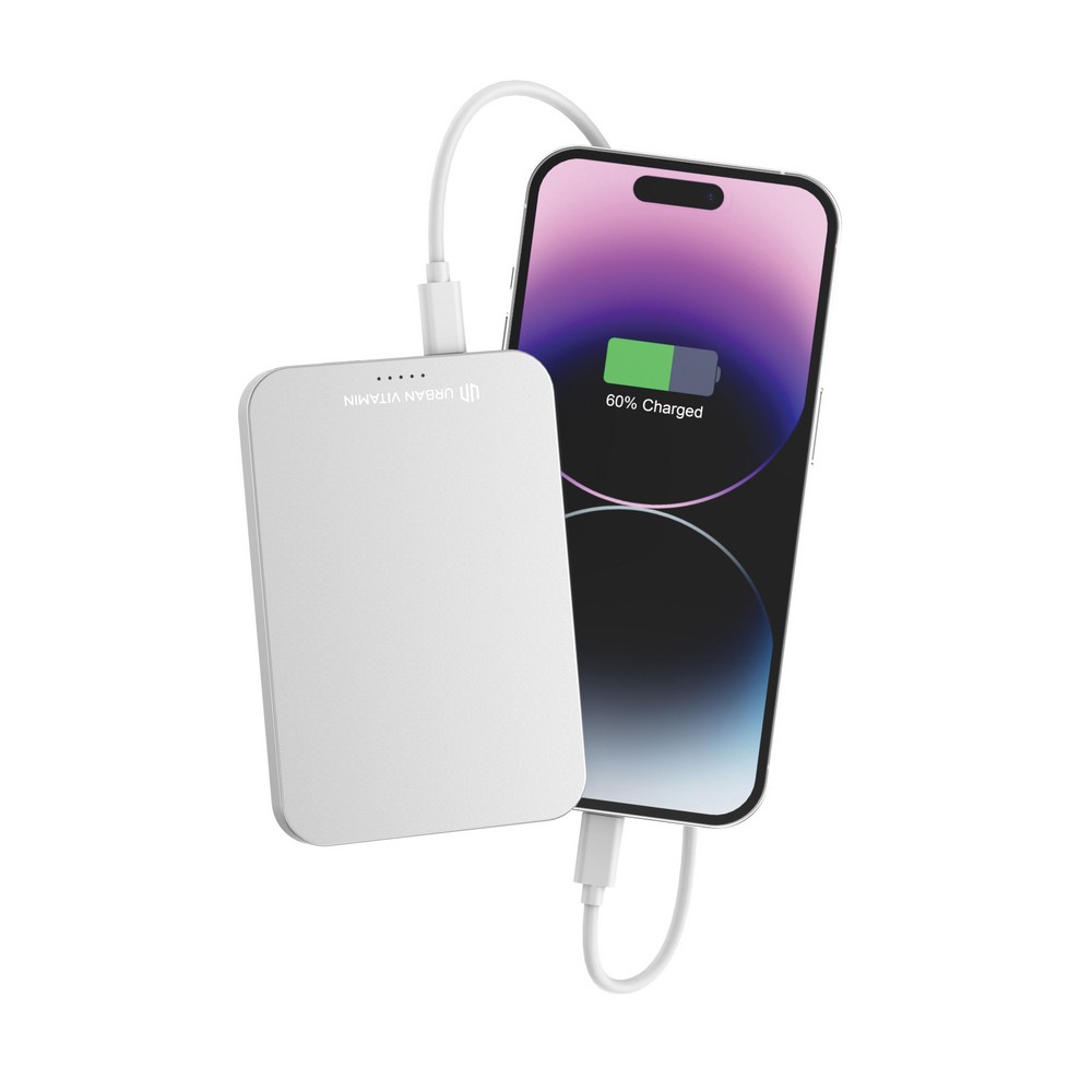 Power bank 5000 mAh Urban Vitamin Richmond, RABS Srebrny P322.822 (9)