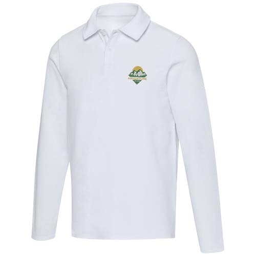 Apollo koszulka polo z długim rękawem, uniseks Biały 39550010 (1)