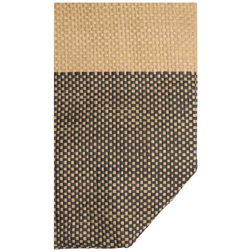 Rhythm - duża torba na ramię z papieru słomianego, z zamkiem błyskawicznym, pojemność 21 litrów Czarny 13015690 (4)
