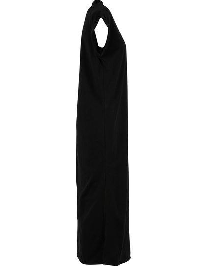 Sukienka Długa Rozszerzane Ramiona Bawełna Poliester Black BY415-992763 (5)