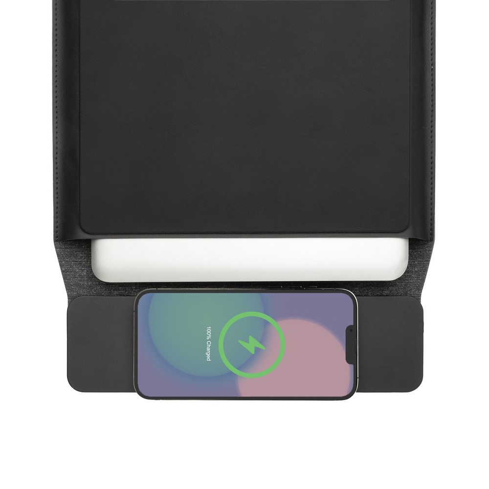 Pokrowiec na laptopa 15,6", magnetyczna ładowarka bezprzewodowa 15W Swiss Peak Czarny P309.0701 (6)