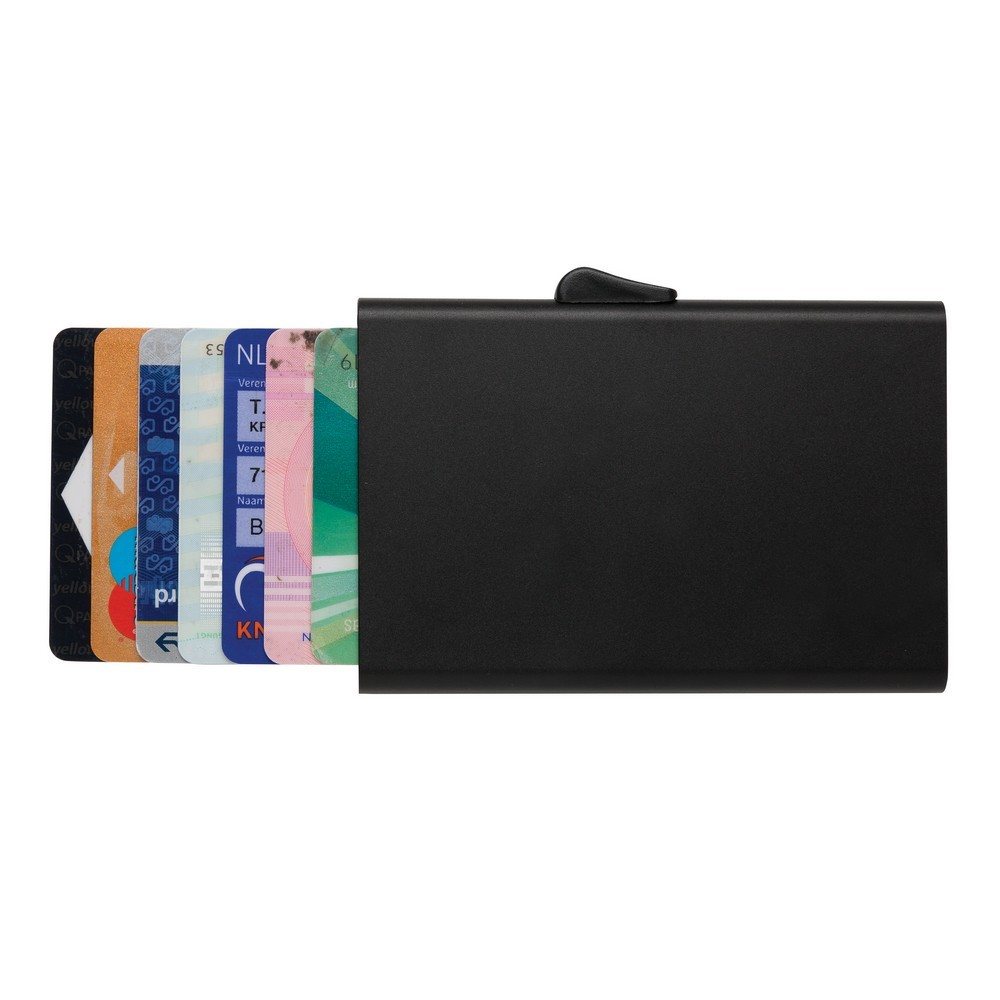 Etui na karty kredytowe C-Secure, ochrona RFID Czarny P820.491 (2)