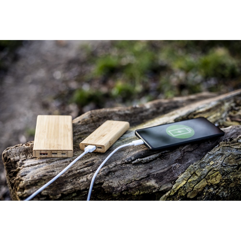 Bambusowy power bank 8000 mAh B'RIGHT | Caroline Drewno V0348-17 (3)