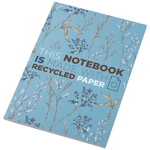 Gadżet reklamowy - 50x Notatnik A5 Novella Austen z miękką okładką z materiału z recyklingu, 50 kartek