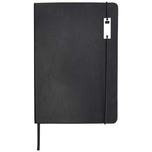 Legato Elegance zestaw notatnik A5 w twardej okładce z długopisem żelowym Czarny-Czarny 10625890 (3)