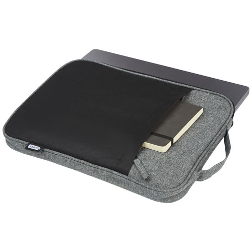 Reclaim 14-calowe etui na laptopa, dwa kolory, z recyklingu z certyfikatem GRS, 2,5 l Czarny-Melanż szary 12065490 (4)