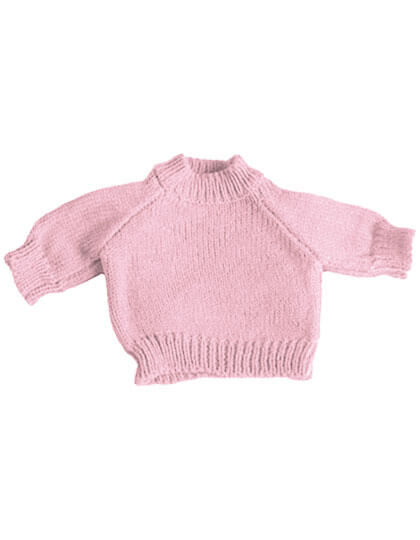 Sweter Raglanowy Akrylowy Baby Pink MM83-454075 