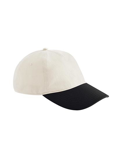 Czapka Niestrukturyzowana 5 Panelowa Bawełniana Twill - Natural & Black Natural CB67-988190 