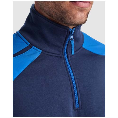 Maverick 280 g/m2 męski sweter z zamkiem błyskawicznym do połowy długości Granatowy-Królewski niebieski R8413E31 (4)