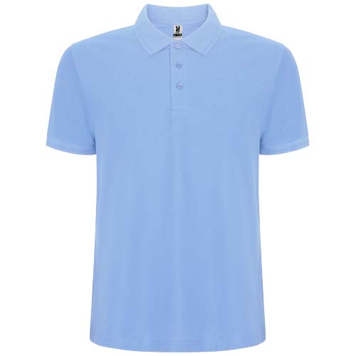 Pegaso Premium koszulka męska polo z krótkim rękawem Błękitny R66092H5 