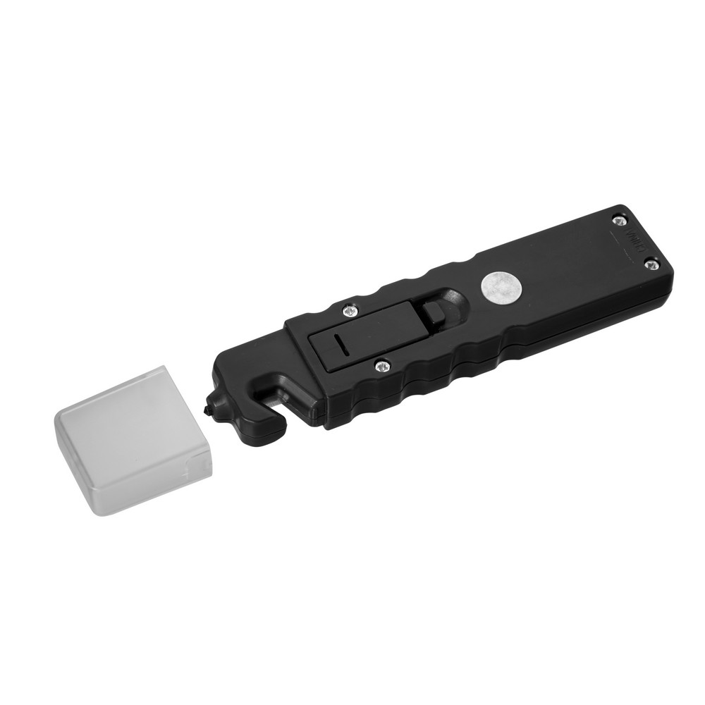 Latarka bezpieczeństwa 4 LED COB, przecinak do pasów, młotek bezpieczeństwa Czarny V9732-03 (13)