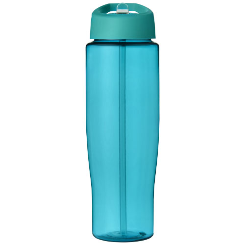 Bidon H2O Tempo® o pojemności 700 ml z wieczkiem z słomką Turkusowy niebieski 21004416 (2)