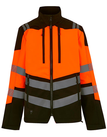 Kurtka Softshell Hi-Vis - Black & Orange Black RG760-800418 