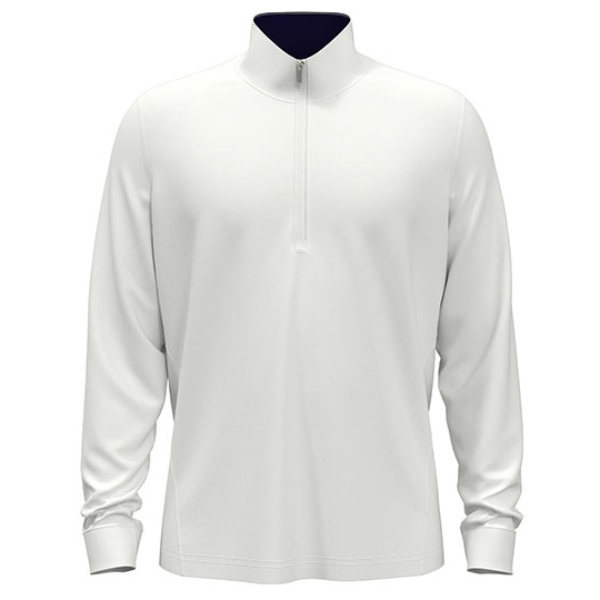 Męska bluza z zamkiem 1/4 Bright White CW350-804454 (1)