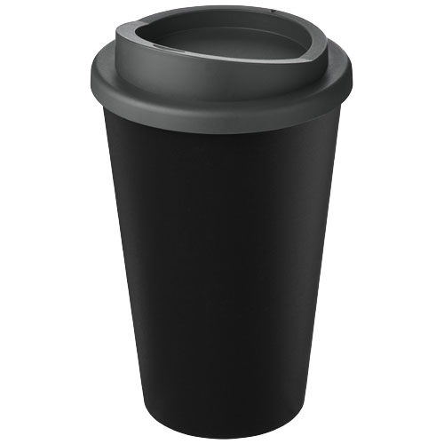 Kubek Americano Eco z recyklingu o pojemności 350 ml Czarny-Szary 21042211 