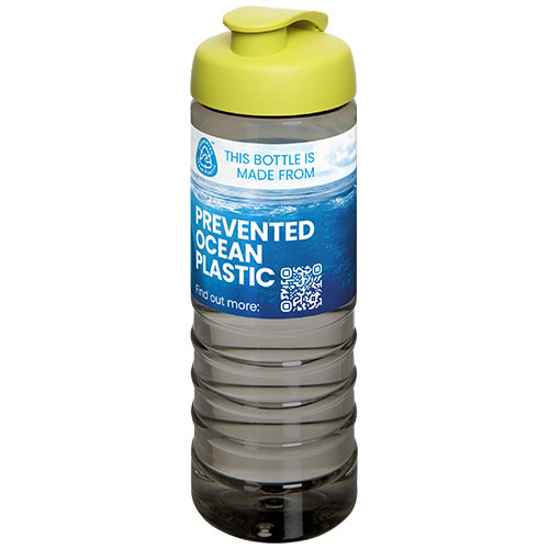 H2O Active® Eco Treble bidon z otwieraną pokrywką o pojemności 750 ml Węgiel drzewny-Limonkowy 21047902 (1)