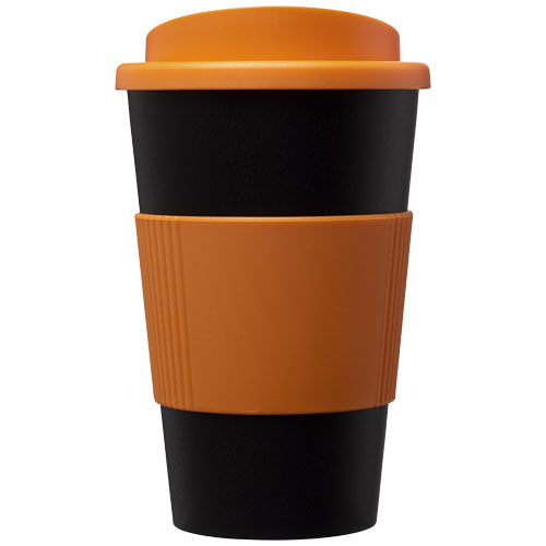 Kubek termiczny z serii Americano® o pojemności 350 ml z uchwytem Czarny-Pomarańczowy 21000205 (4)