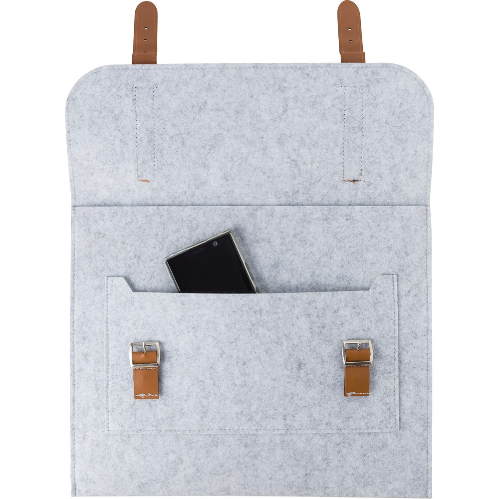 Torba na laptopa 14" z filcu RPET Szary V1252-19 (1)