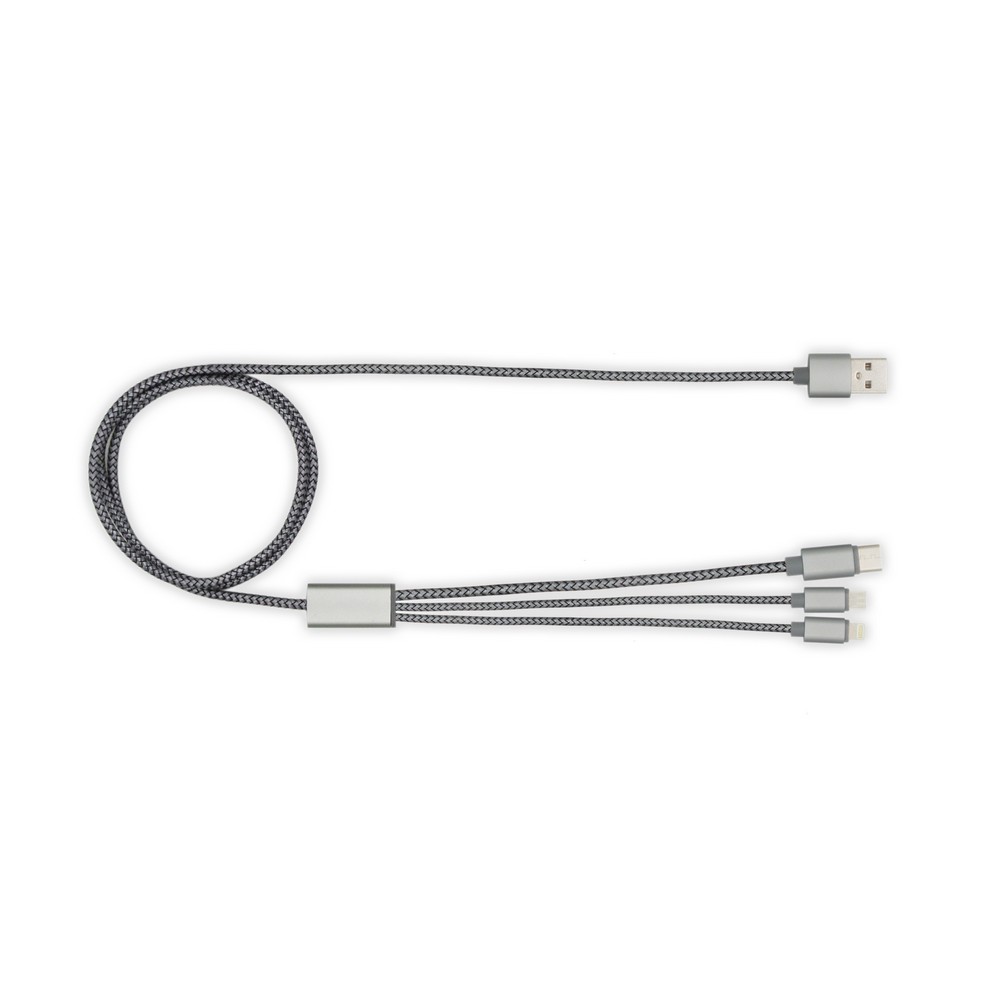 Kabel do ładowania BrandCharger Trident 2+ Grafitowy VA557-15 (1)