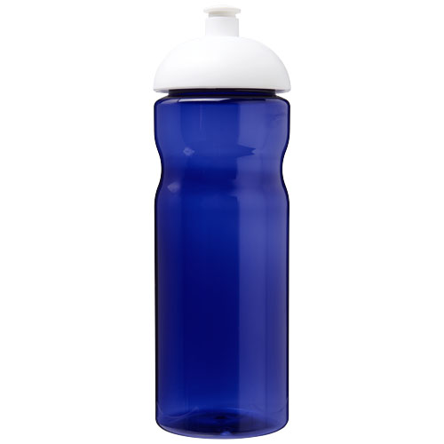 Bidon H2O Eco o pojemności 650 ml z wypukłym wieczkiem Niebieski-Biały 21009813 (2)