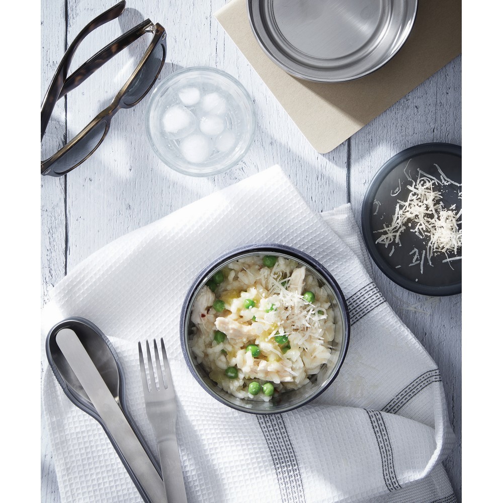 Lunchbox, pudełko śniadaniowe 750 ml Black+Blum Srebrny P439.0402 (11)