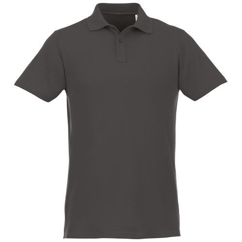 Helios - koszulka męska polo z krótkim rękawem Szary sztormowy 38106890 (2)