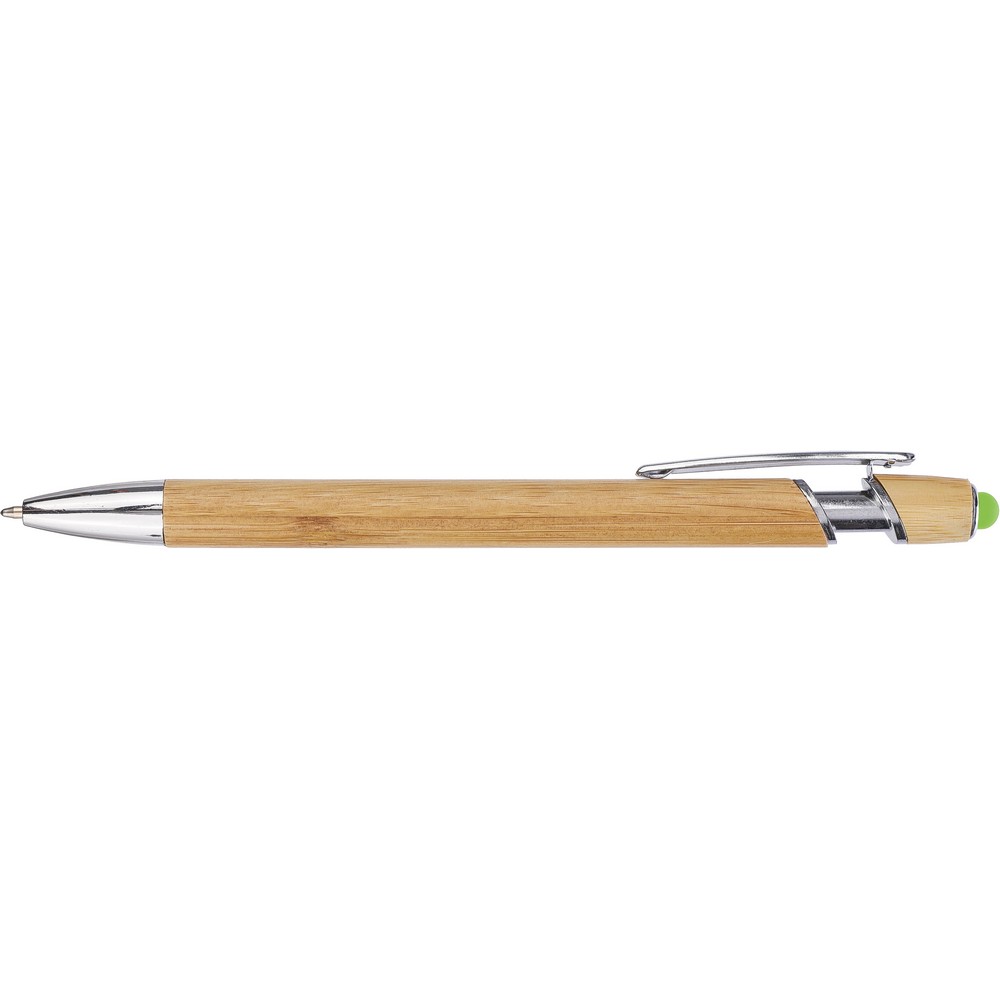 Bambusowy długopis, touch pen Zielony VA442-06 (1)