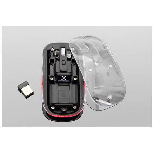 SCX.design O24 przezroczysta mysz bezprzewodowa Bluetooth® 2,4 GHz z wieloma trybami Przezroczysty klarowny 1PX16701 (5)